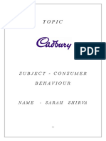 Cadbury Consumer Behaviour Study