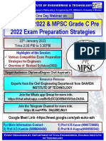 MPSC Pre 2022 & MPSC Grade C Pre 2022 Exam Preparation Strategies