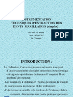 6ème TD 2èmé Année INSTRUMENTATIONet Techniques D - Extraction Maxillaire