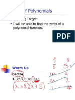 2-4 Zeros of Polynomials