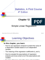 Chapter 12 - Simple Linear Regression