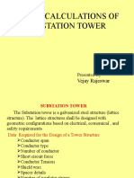 Design Calculations of 220kV Subsation Tower - VEJAY RAJESWAR.v