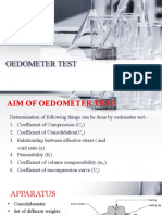Oedometer Test: Soil Mechanics 2 CE PC 504