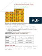 Structure of The Atom and The Periodic Table