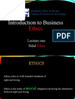 CH 01 Intro To Business Ethics Lec # 1