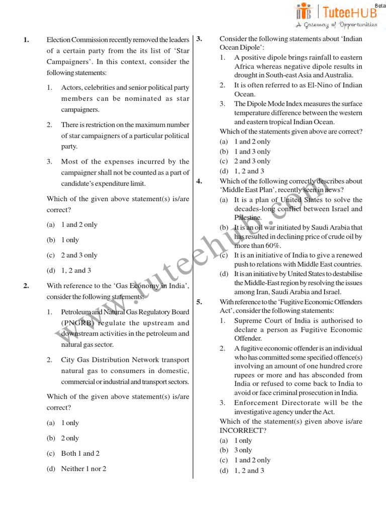 Ias General Studies 39 2019 | PDF | Groundwater | Petroleum