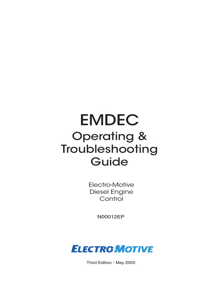 N00012ED - 3ed - May 2005, EMDEC | PDF | Fuel Injection | Diesel Engine