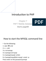Chap 7 PHP MySQL Database