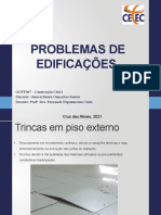 Problemas em edificações