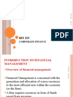 1.1,,bfi 325 Introduction To Financial Management