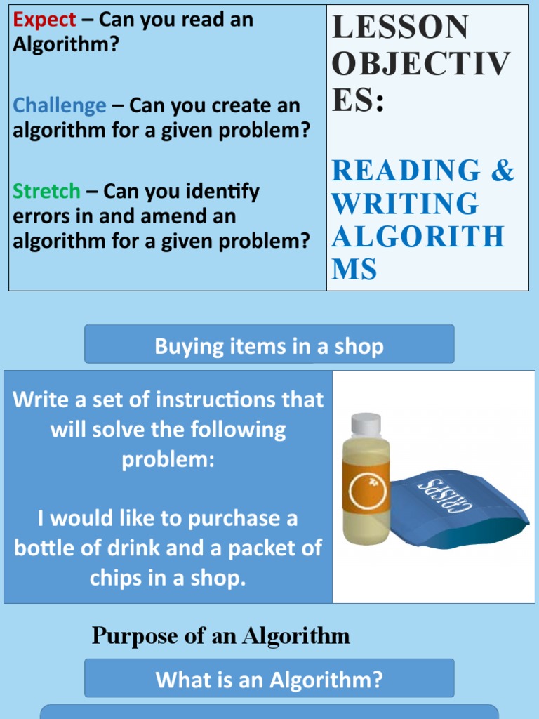 Lesson 4 - Reading Algorithms | PDF | Algorithms | Algorithms And Data ...