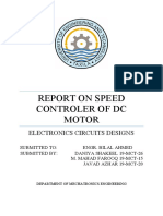 Report on Speed controller