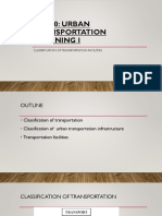CE 460 Module 2 Classification of Transportation Facilities