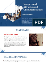 Interpersonal Attraction and Close Relationships: Marital Happiness