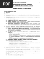 Ingeniería de Procesos - Optativa 1 Medio Ambiente - Organización