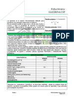 Glicerina USP - Boletín Técnico