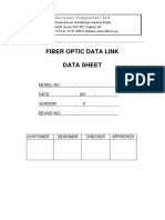 Fiber Optic Data Link Data Sheet: Cliff Electronic Components LTD