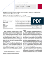 Synthesis of Glycerol Carbonate by Transesterification of Glycerol With Dimethyl Carbonate Over Mg/Al/Zr Catalysts