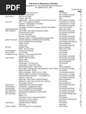 Seth Neuffer csiaSpam Film Scores 26-06-06