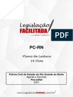 Plano de Leitura PC-RN: 16 dias de legislação para concurso