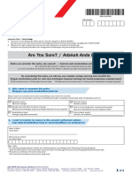 Policy Surrender Form