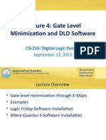 Gate Level Minimization and DLD Software