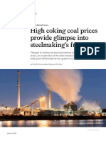 High Coking Coal Prices Provide Glimpse Into Steelmaking's Future