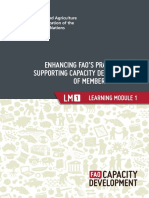 Enhancing Fao'S Practices For Supporting Capacity Development of Member Countries