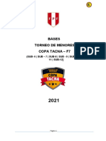Bases Futbol 7 - Copa Tacna 2021