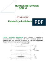 Wykład - Konstrukcje Kablobetonowe