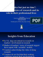 Teachers' Views on Research and Lack of Time