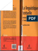 La Linguistique Textuelle, Introduction à Lanalyse Textuelle Du Discours_ J.M. ADAM