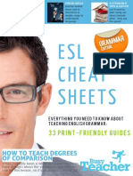 Esl Cheat Sheets: How To Teach Degrees of Comparison