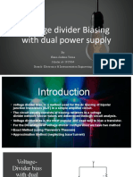 Voltage Divider Biasing With Dual Power Supply