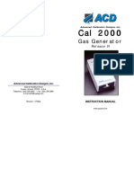 Manual CAL 2000 Calibrador Gas Generator