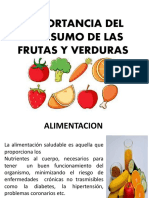 Importancia Del Consumo de Las Frutas y Verduras