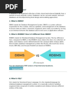 What Is Database?: You Can Download A PDF Version of SQL Interview Questions