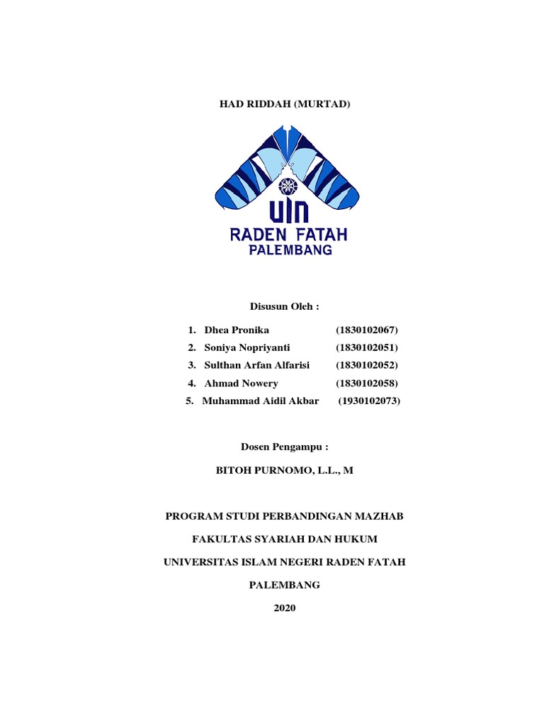 Definisi dan Hukum Riddah dalam Islam | PDF | Filsafat