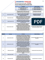 PSIR Answer Wri NG (October) Module 2022: Test Date Test Topics Op Onal Reading 1 2