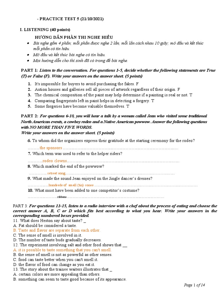 Listening Practice Test Guide | PDF | Exoplanet | Educational Technology
