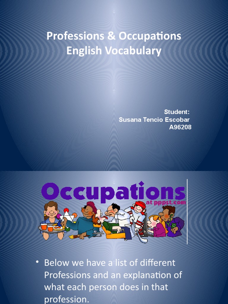 Professions and Their Descriptions | PDF