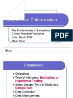 Sample Size Determination India 2007