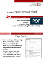Bengkel Penggunaan Microsoft Word 2020