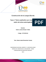 Formato Tarea 1 - Texto Explicativo Por Medio de Matriz de Lectura Autoregulada