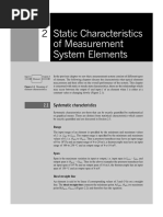 Static Characteristics of Measurement System Elements