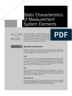 Static Characteristics of Measurement System Elements