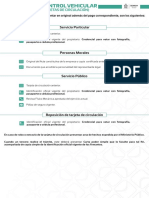 Requisitos Derechos de Control Vehicular