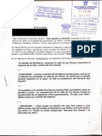 Carta notarial de Luis Enrique Molina Costa