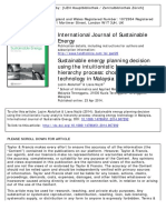Sustainable Energy Planning Decision Using The Intuitionistic Fuzzy AHP