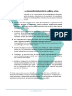Manifiesto de La Educación Marianista de América Latina PDF